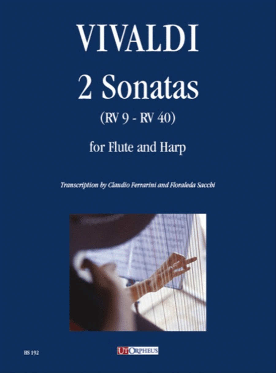 2 Sonatas (RV 9 - RV 40) for Flute and Harp Flute scores gallery preview page 1
