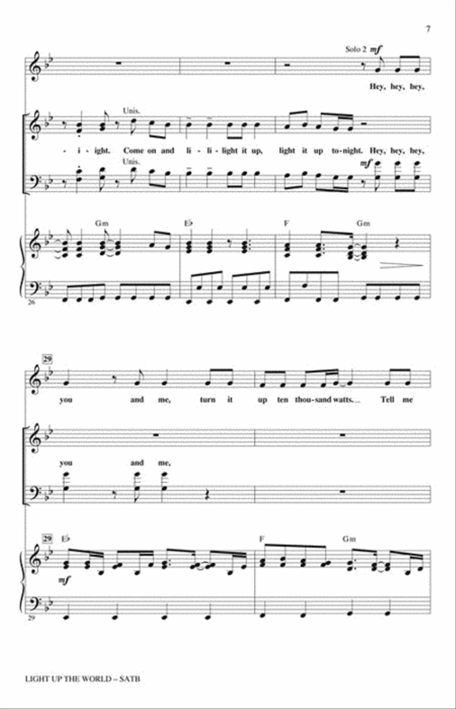 Light Up the World Choir scores gallery preview page 3