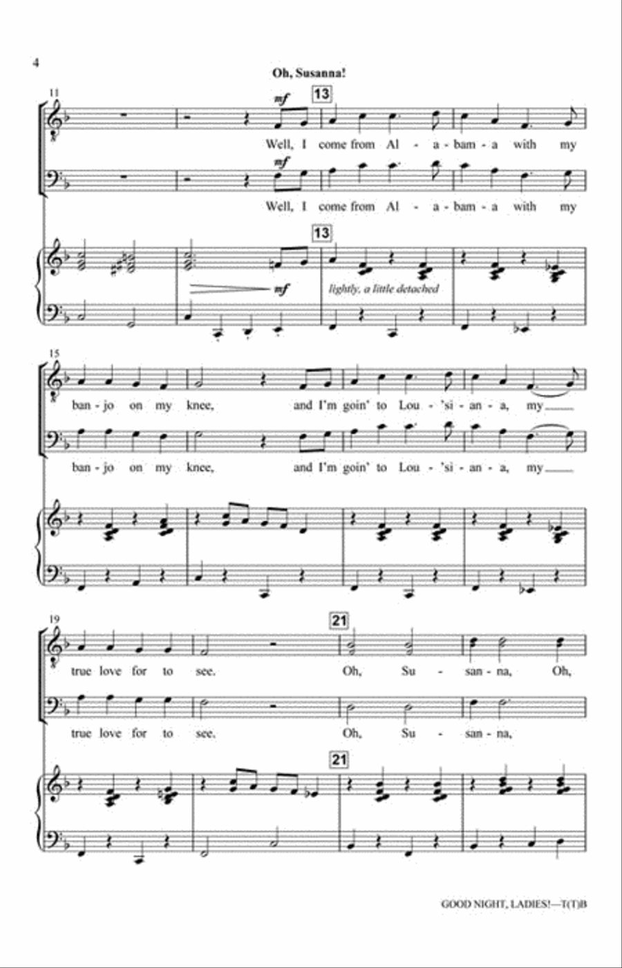 Good Night, Ladies! Choir scores gallery preview page 3
