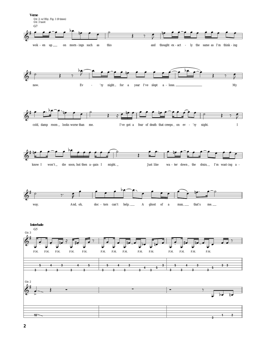 Plynth (Water Down The Drain) Acoustic Guitar scores gallery preview page 2
