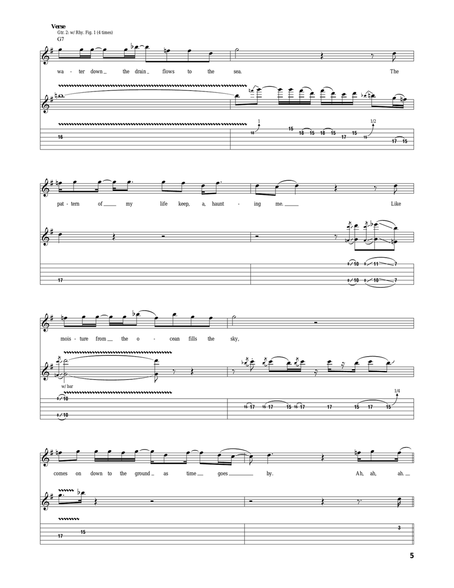Plynth (Water Down The Drain) Acoustic Guitar scores gallery preview page 5