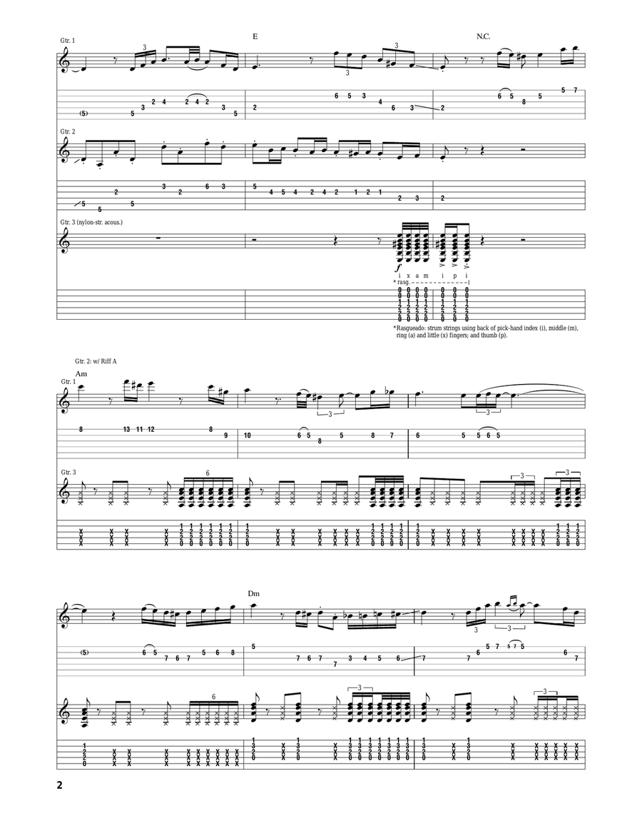 Angelica Angelica Guitar Tablature scores gallery preview page 2