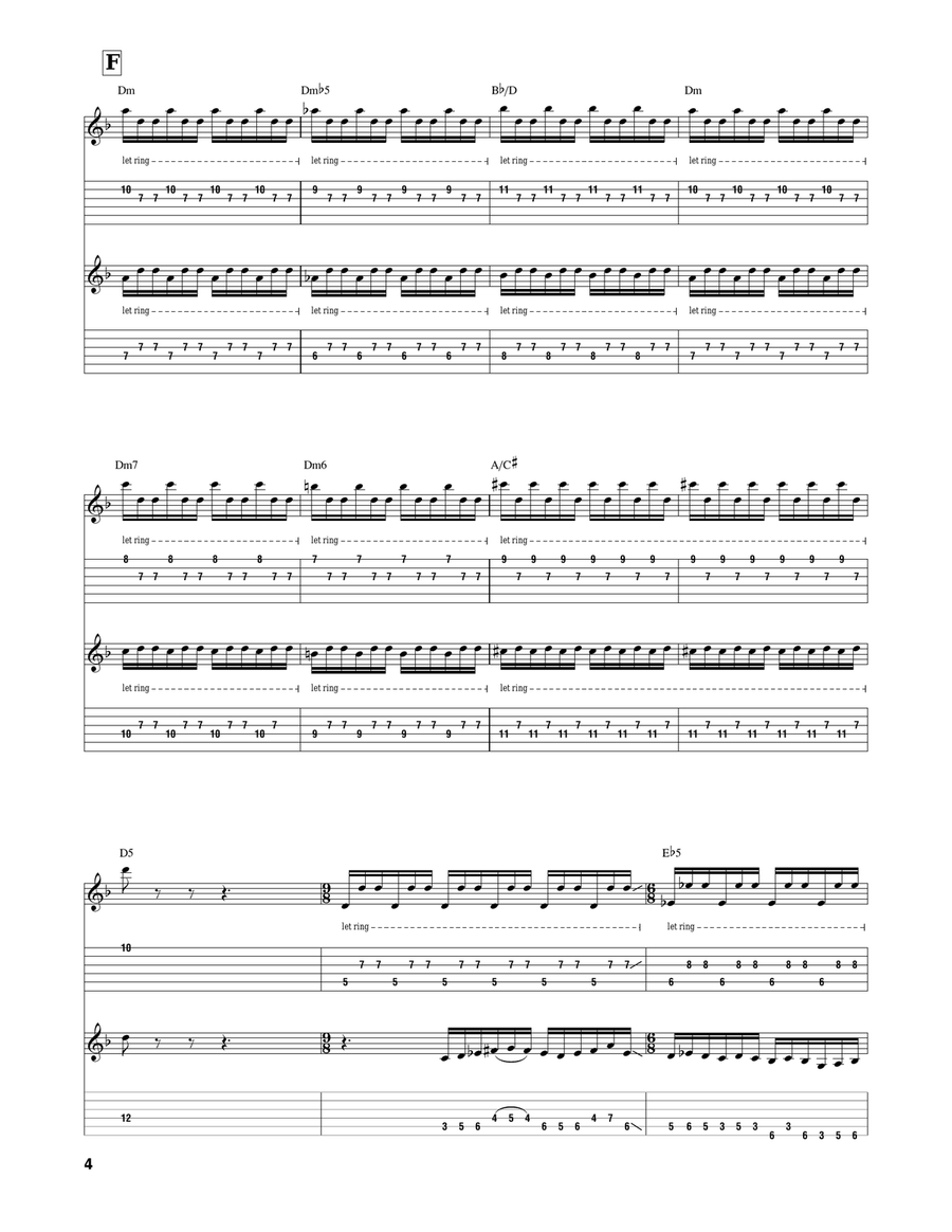 Palm Tree Escape (from Pirates Of The Caribbean: On Stranger Tides) Guitar Tablature scores gallery preview page 4