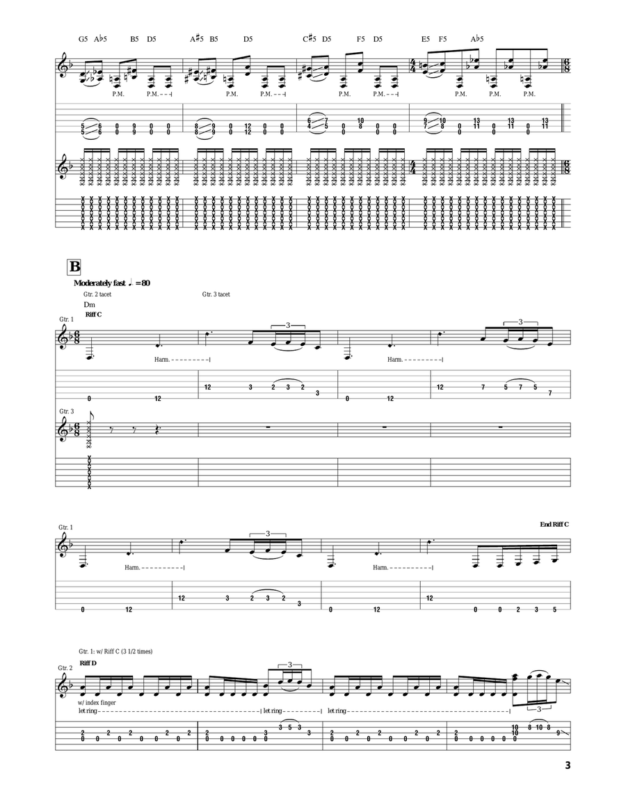 The Pirate That Should Not Be Guitar Tablature scores gallery preview page 3