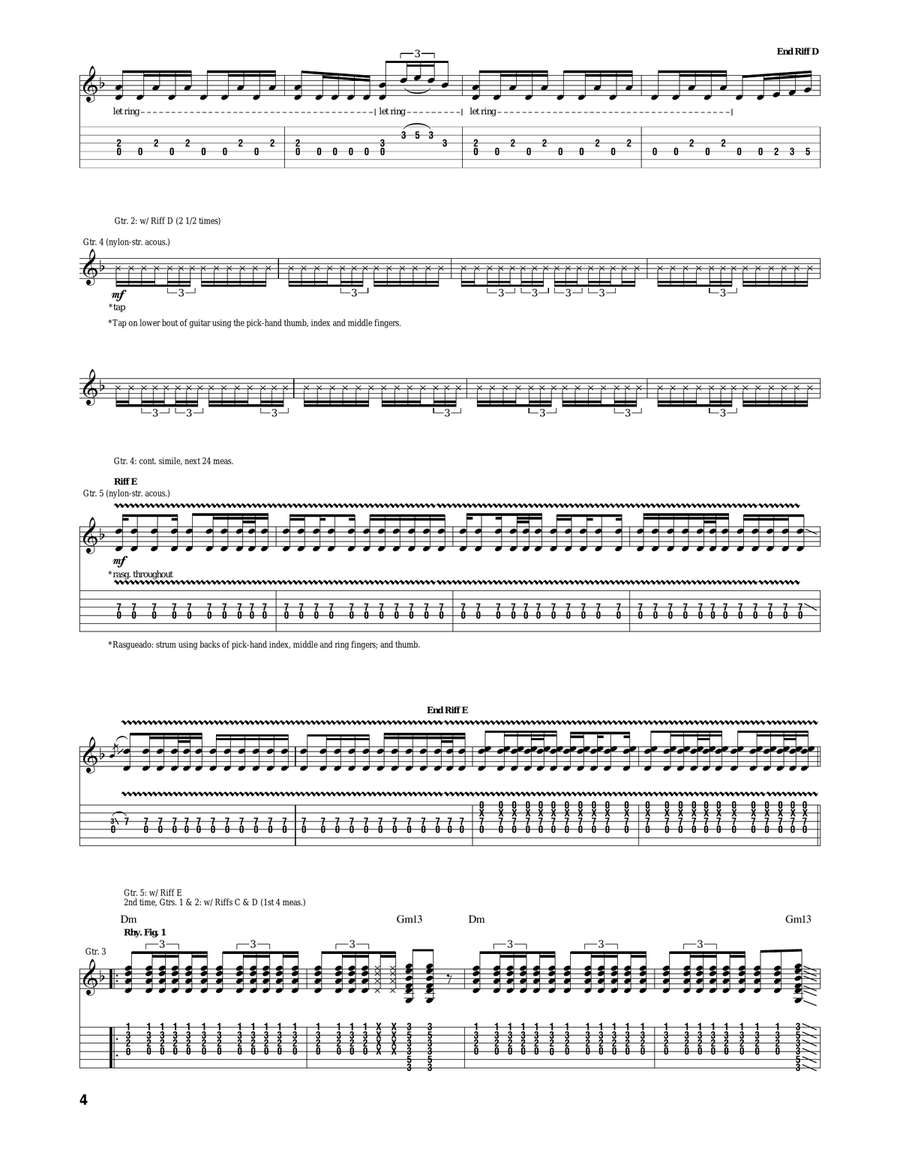 The Pirate That Should Not Be Guitar Tablature scores gallery preview page 4