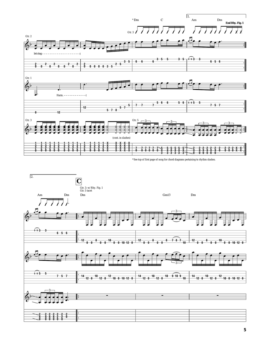The Pirate That Should Not Be Guitar Tablature scores gallery preview page 5