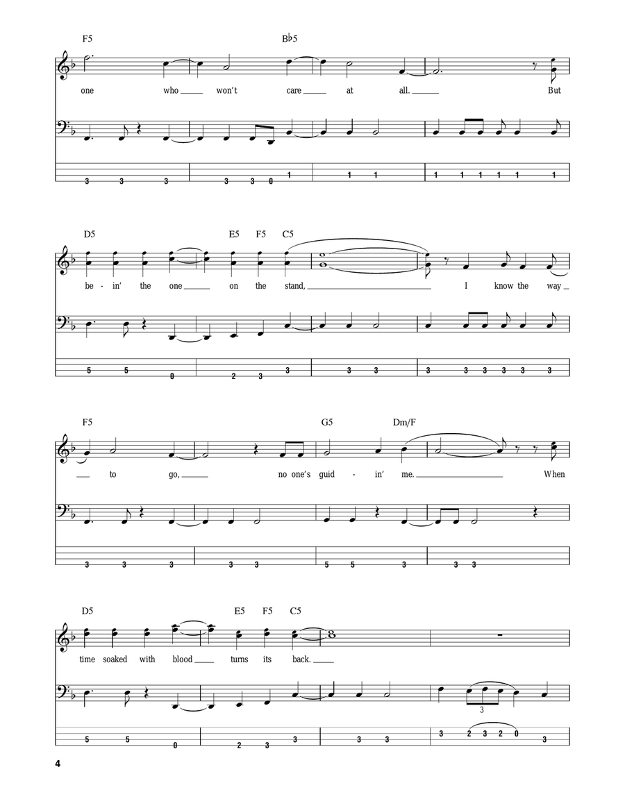Unholy Confessions Unholy Confessions Acoustic Guitar scores gallery preview page 4