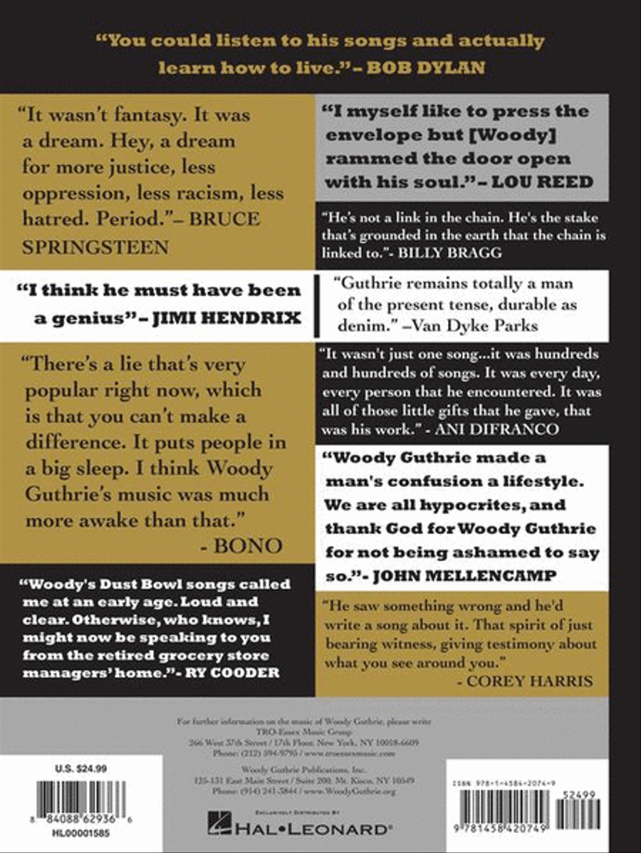 Every 100 Years – The Woody Guthrie Centennial Songbook Collection / Songbook scores gallery preview page 12