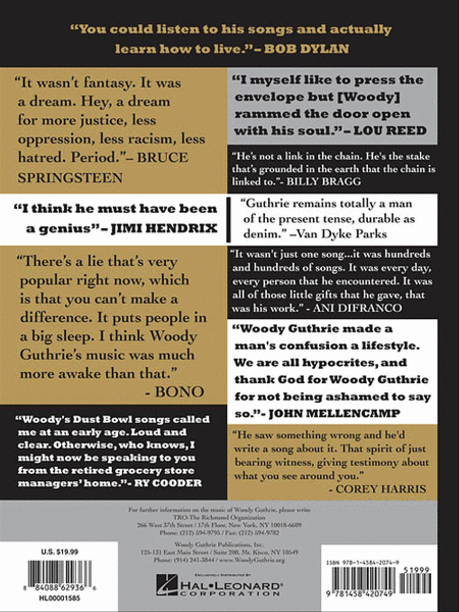 Every 100 Years – The Woody Guthrie Centennial Songbook Collection / Songbook scores gallery preview page 3