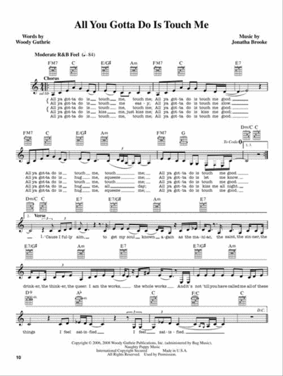 Every 100 Years – The Woody Guthrie Centennial Songbook Collection / Songbook scores gallery preview page 8