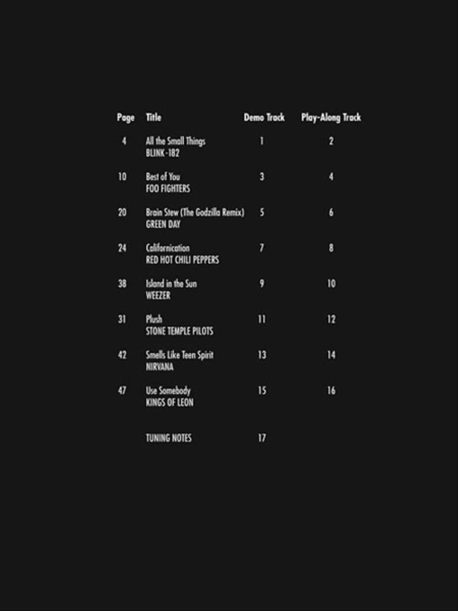 Rock Hits Guitar Tablature scores gallery preview page 2