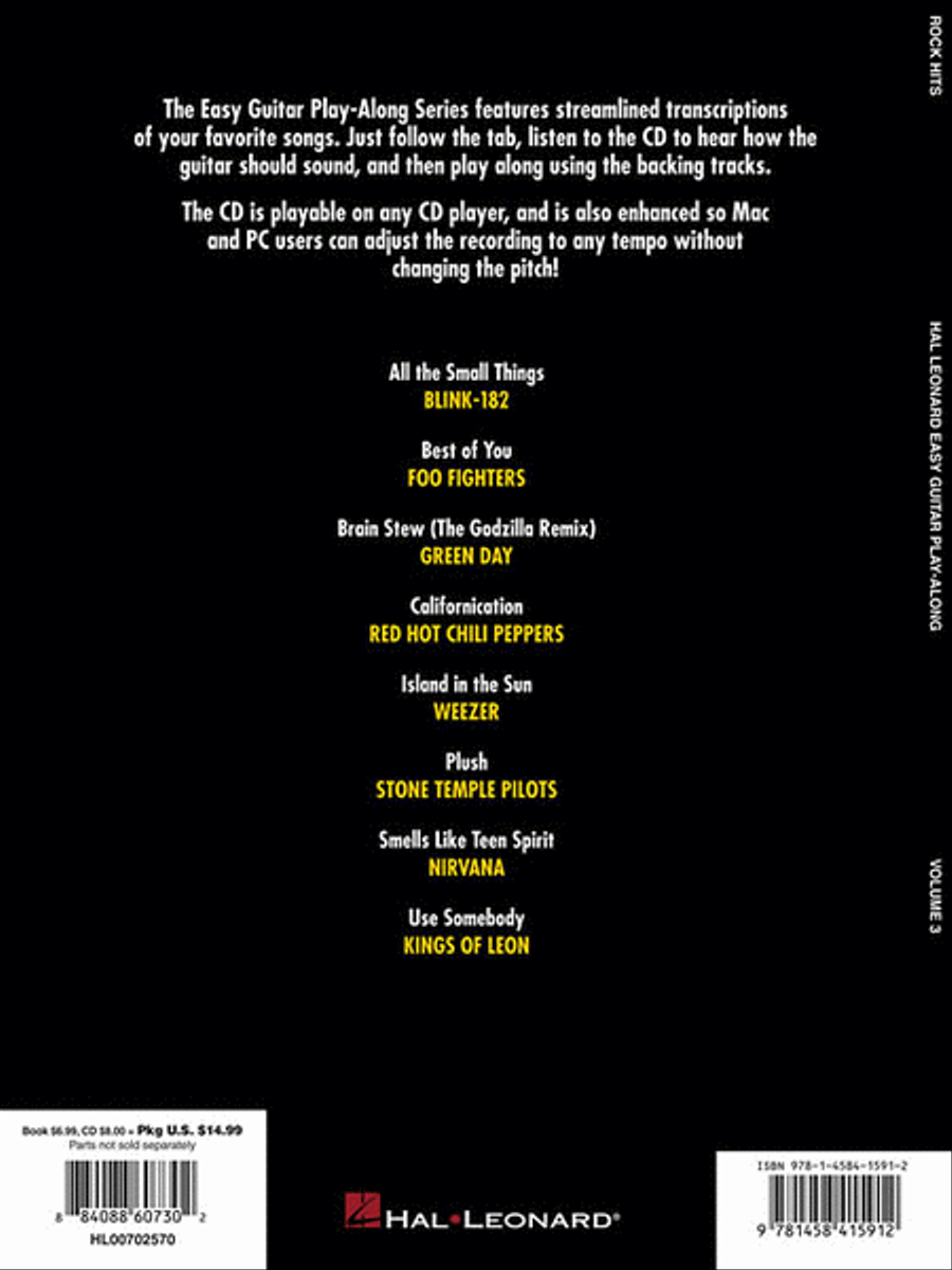 Rock Hits Guitar Tablature scores gallery preview page 6