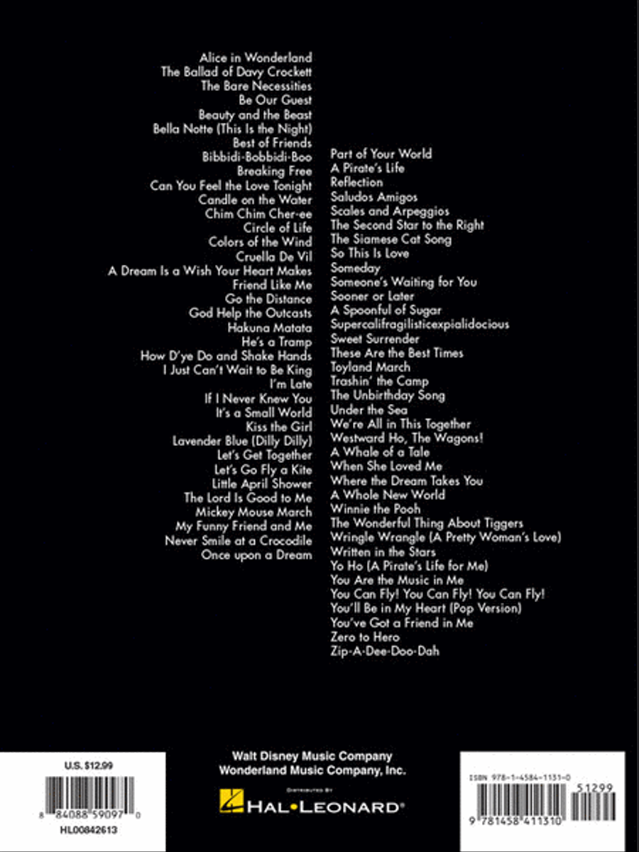 The Big Book of Disney Songs Flute Solo scores gallery preview page 6