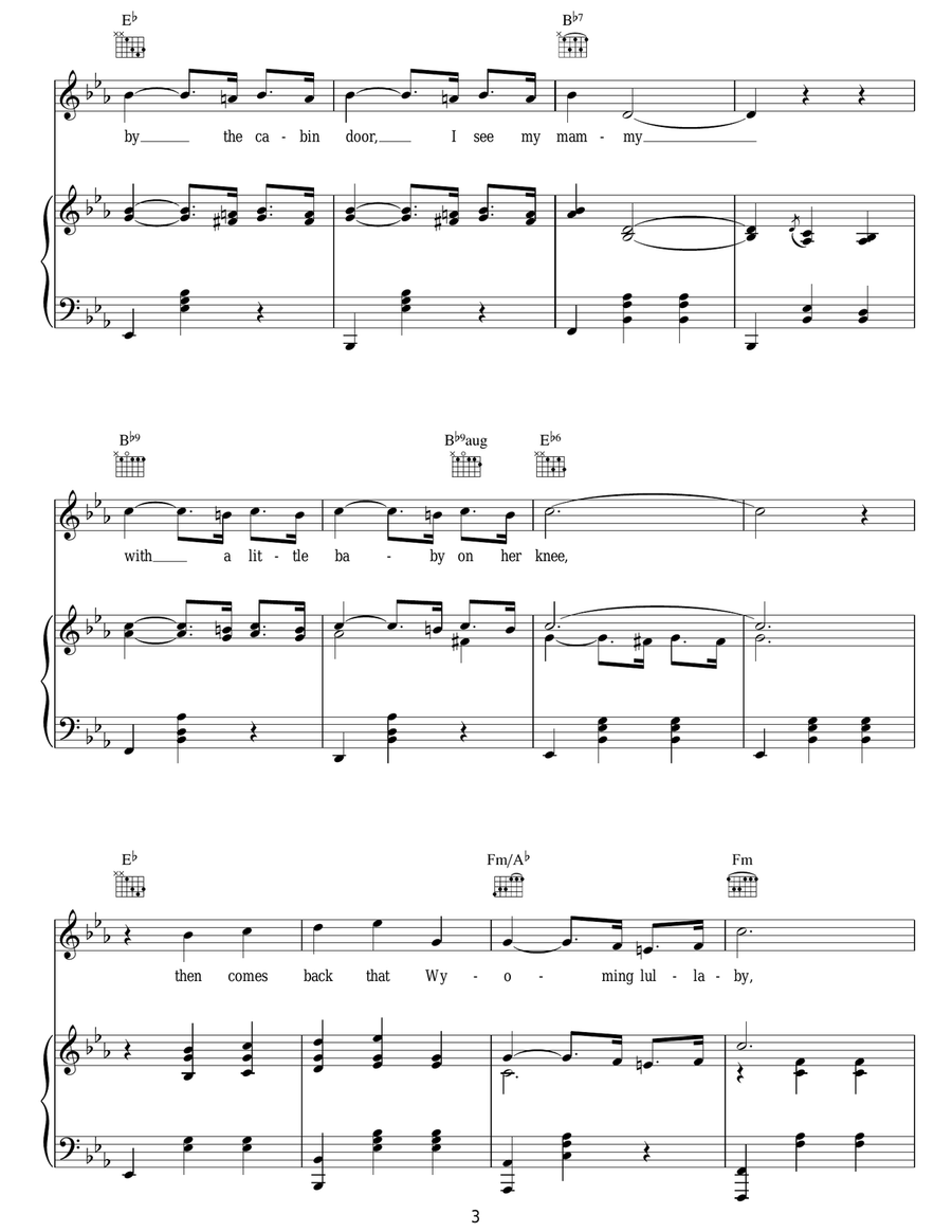Wyoming Lullaby Acoustic Guitar - Digital Sheet Music page 3