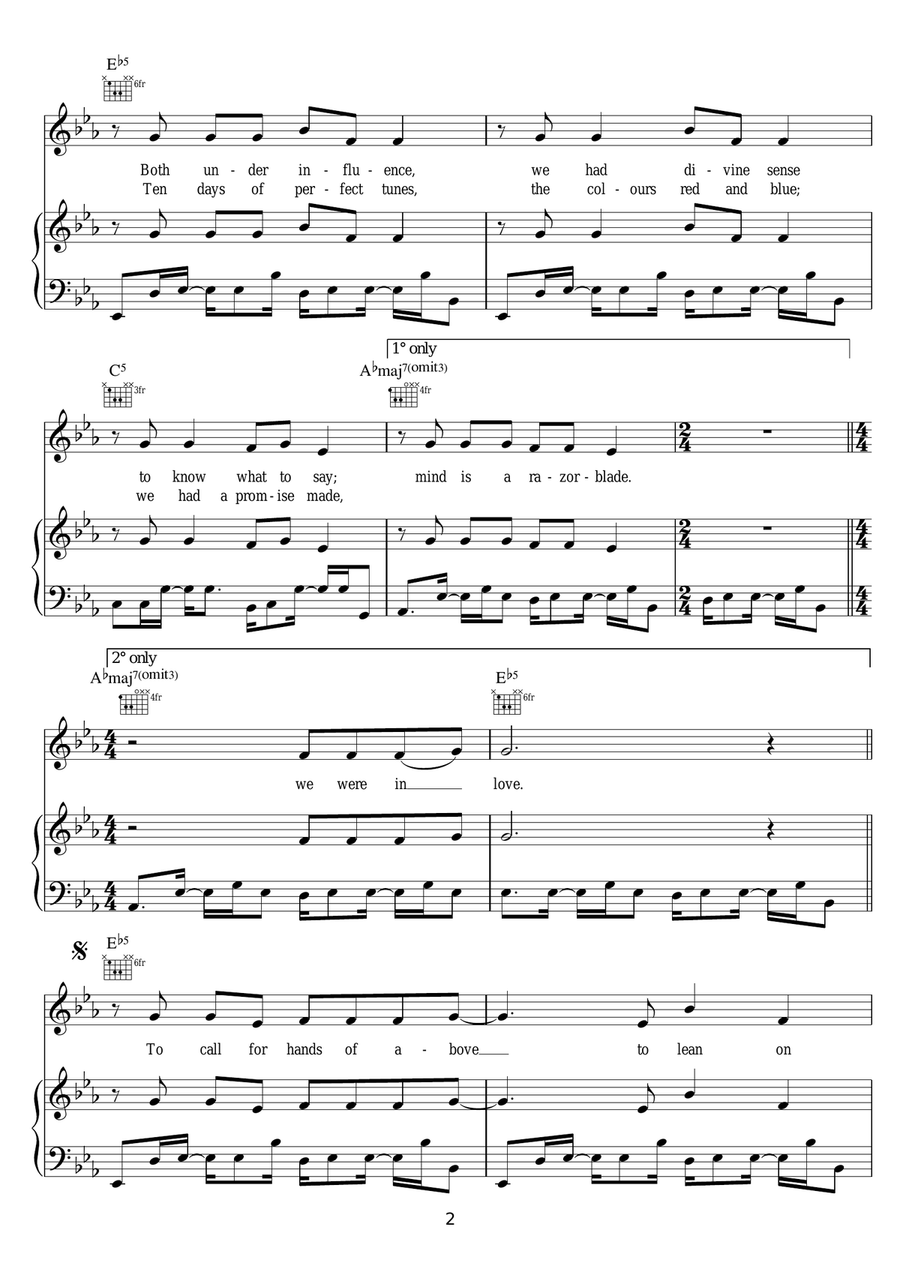 Heartbeats Heartbeats Acoustic Guitar scores gallery preview page 2