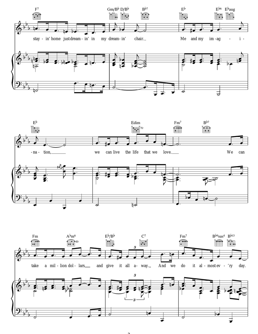Me And My Imagination Me And My Imagination Guitar scores gallery preview page 3