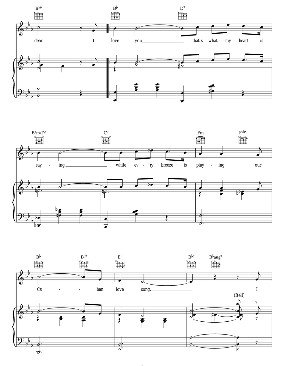 Cuban Love Song Cuban Love Song Guitar scores gallery preview page 3