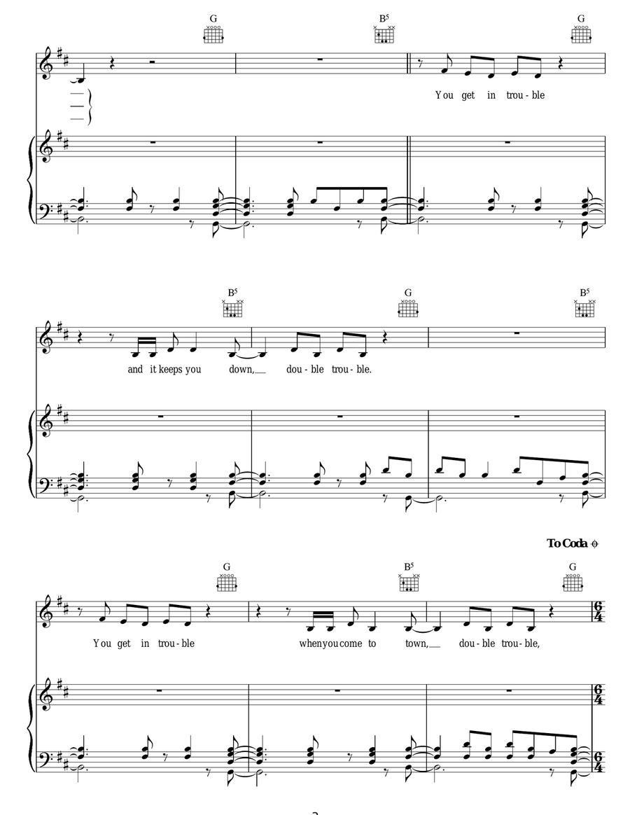 Double Trouble Acoustic Guitar scores gallery preview page 3