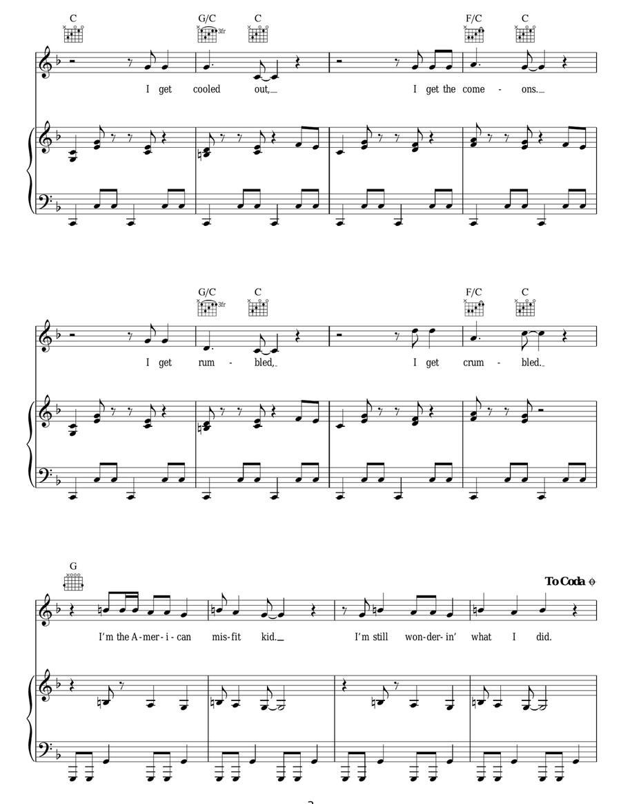Misfit Kid Misfit Kid Acoustic Guitar scores gallery preview page 3