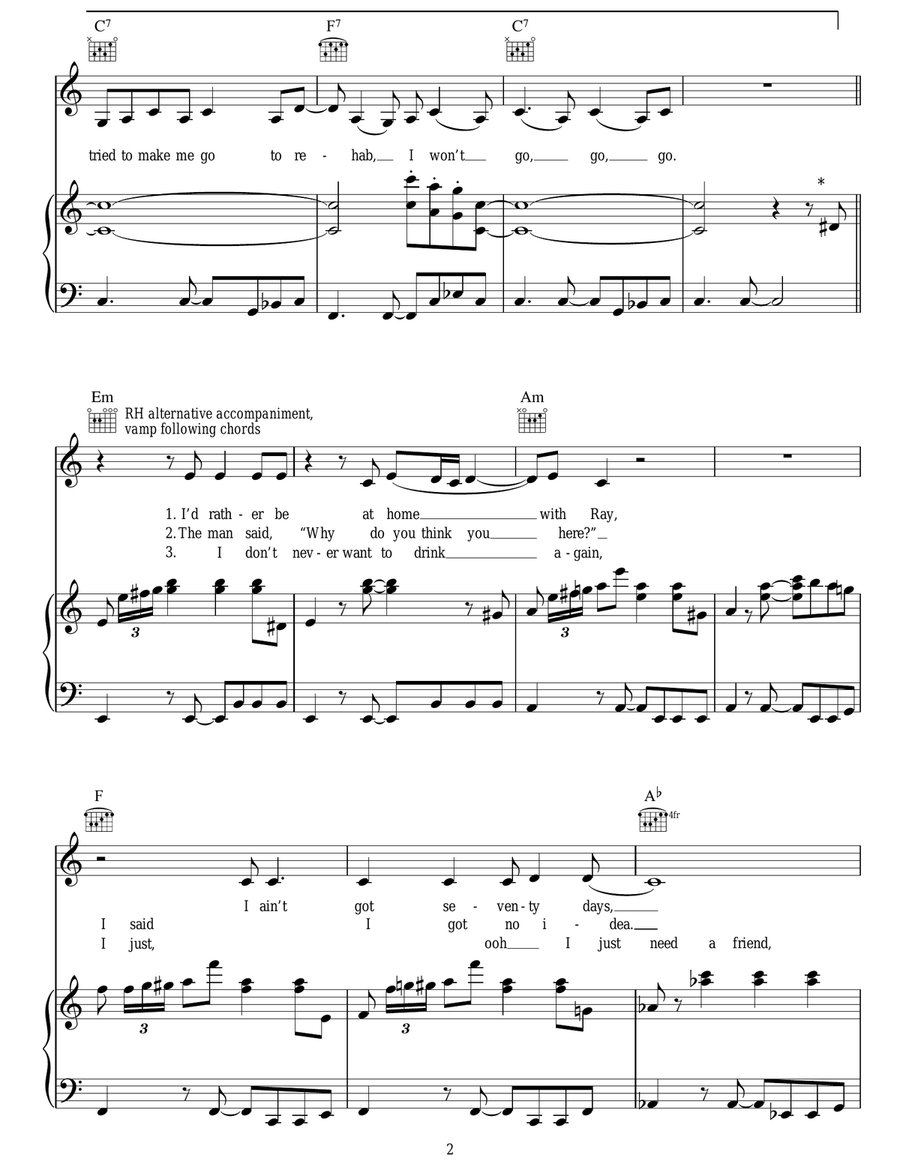 Rehab Rehab Acoustic Guitar scores gallery preview page 2