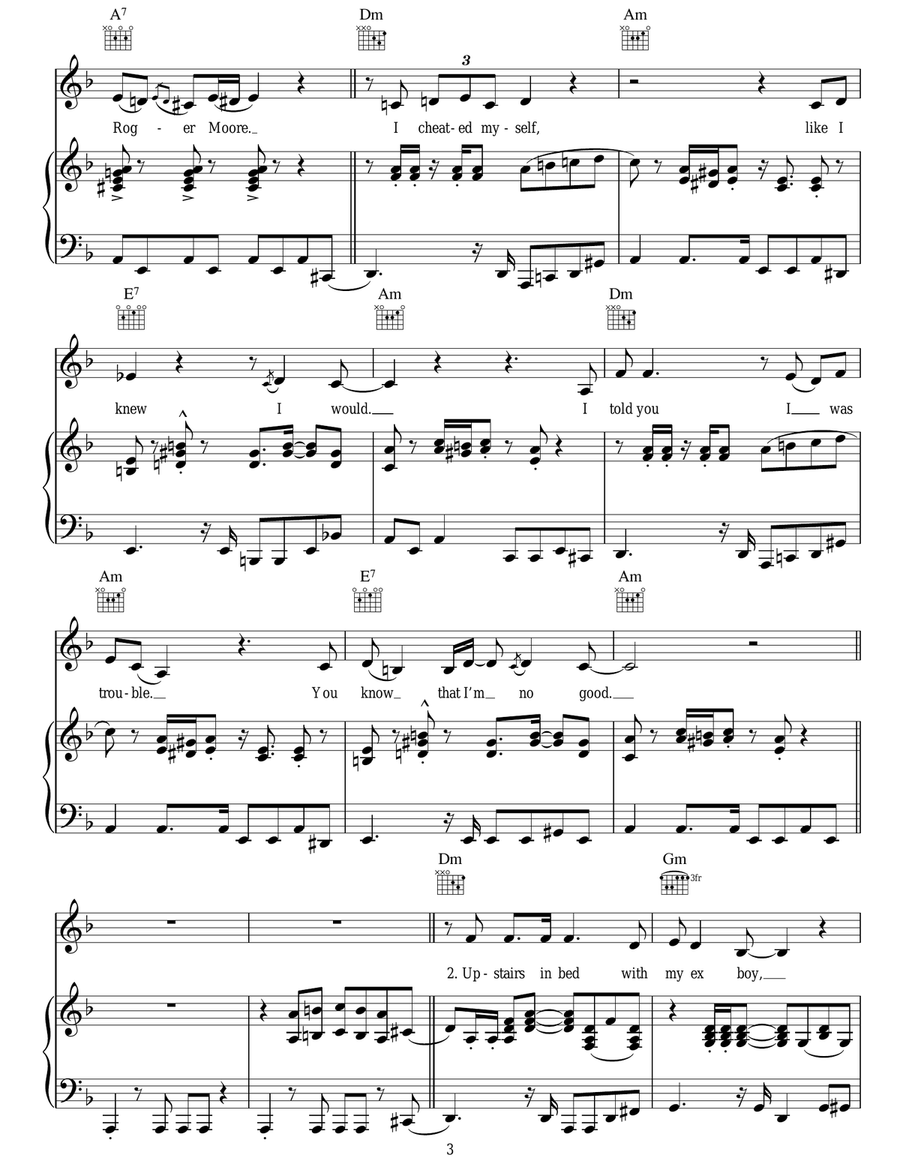 You Know I'm No Good You Know I'm No Good Acoustic Guitar scores gallery preview page 3