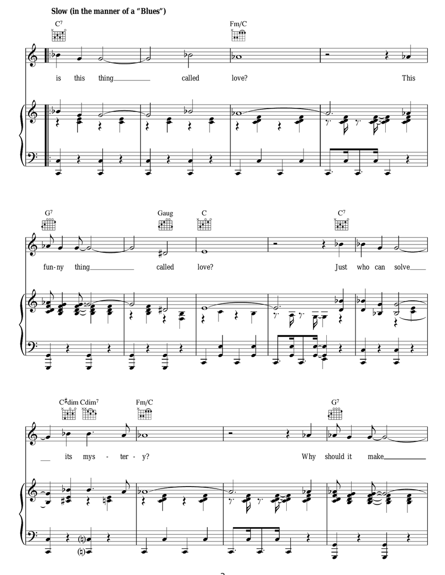 What Is This Thing Called Love? Guitar scores gallery preview page 3