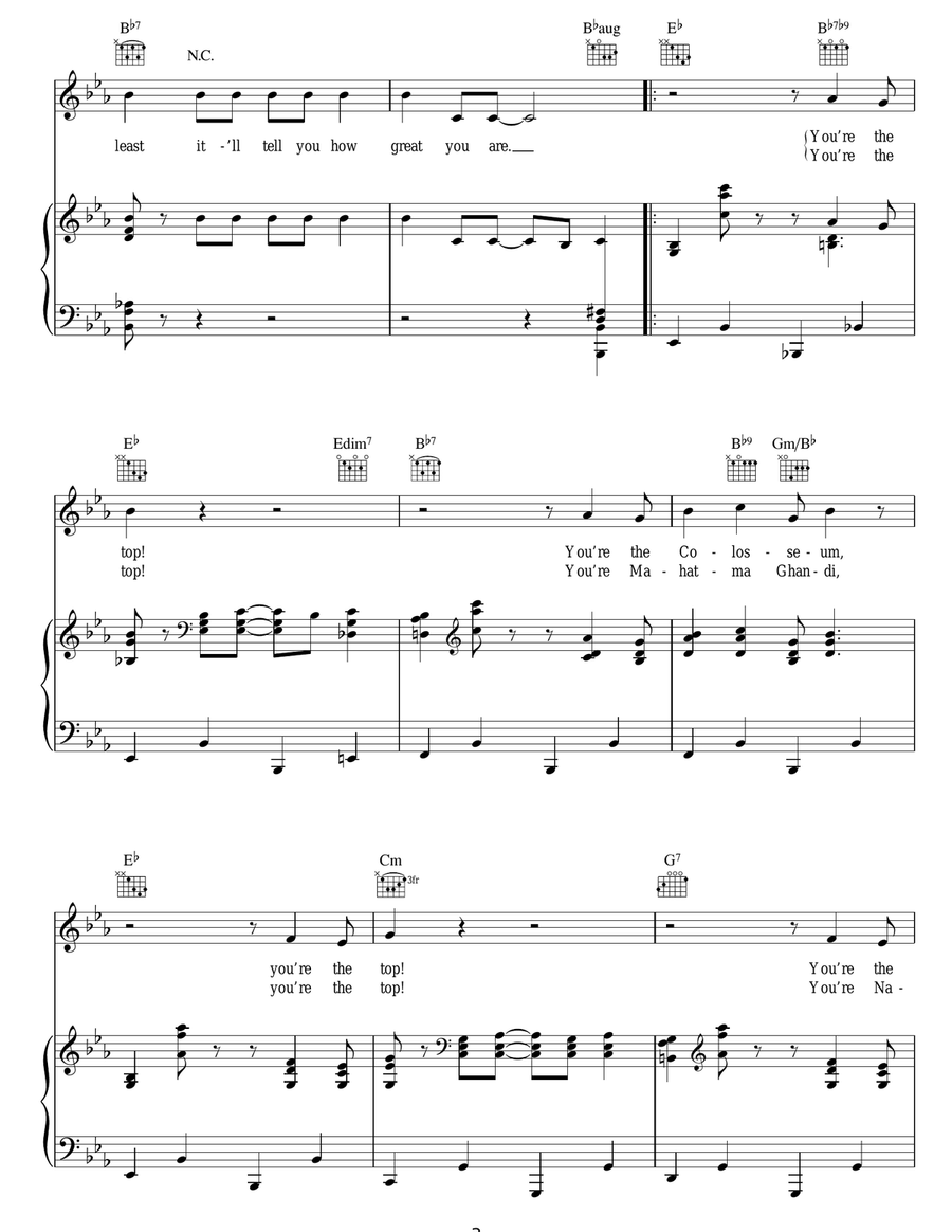You're The Top You're The Top Guitar scores gallery preview page 3