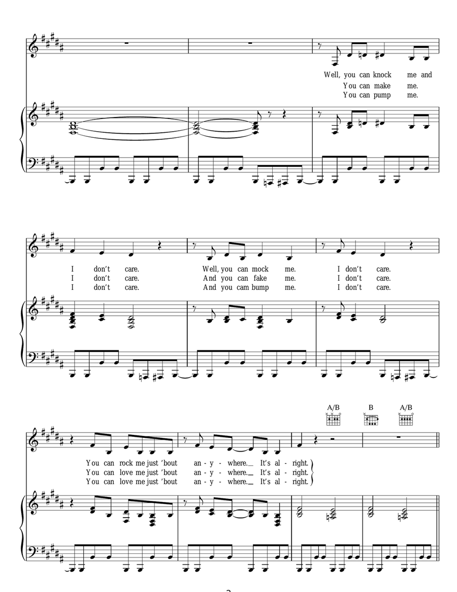 You're All I've Got Tonight Acoustic Guitar scores gallery preview page 2
