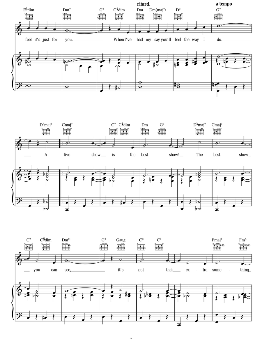 A Live Show Is The Best Show Guitar scores gallery preview page 2