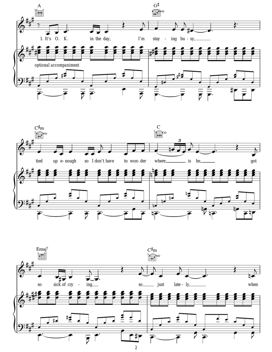 Wake Up Alone Wake Up Alone Acoustic Guitar scores gallery preview page 2