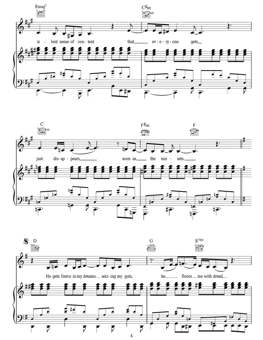Wake Up Alone Wake Up Alone Acoustic Guitar scores gallery preview page 4
