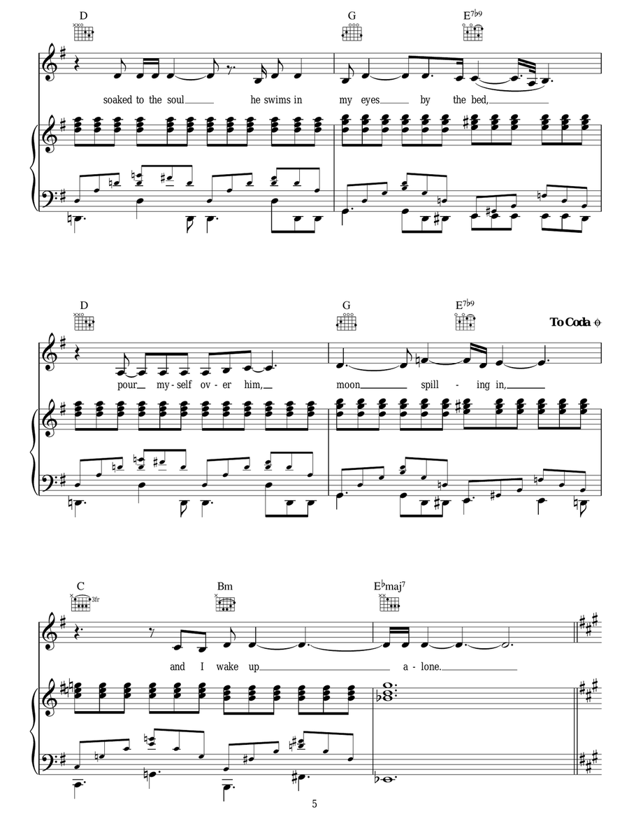 Wake Up Alone Wake Up Alone Acoustic Guitar scores gallery preview page 5