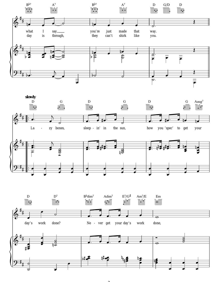 Lazybones Lazybones Guitar scores gallery preview page 3