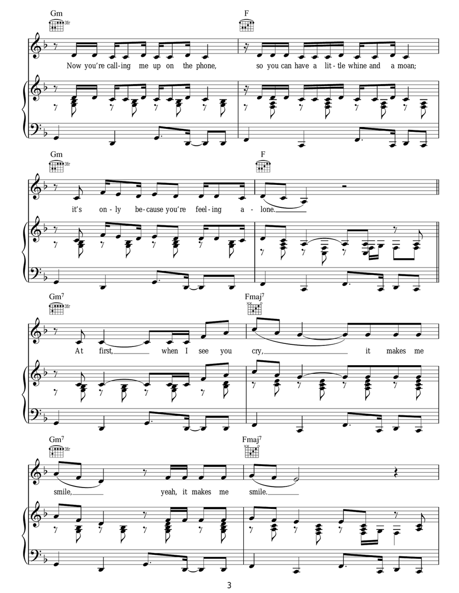 Smile Smile Acoustic Guitar scores gallery preview page 3