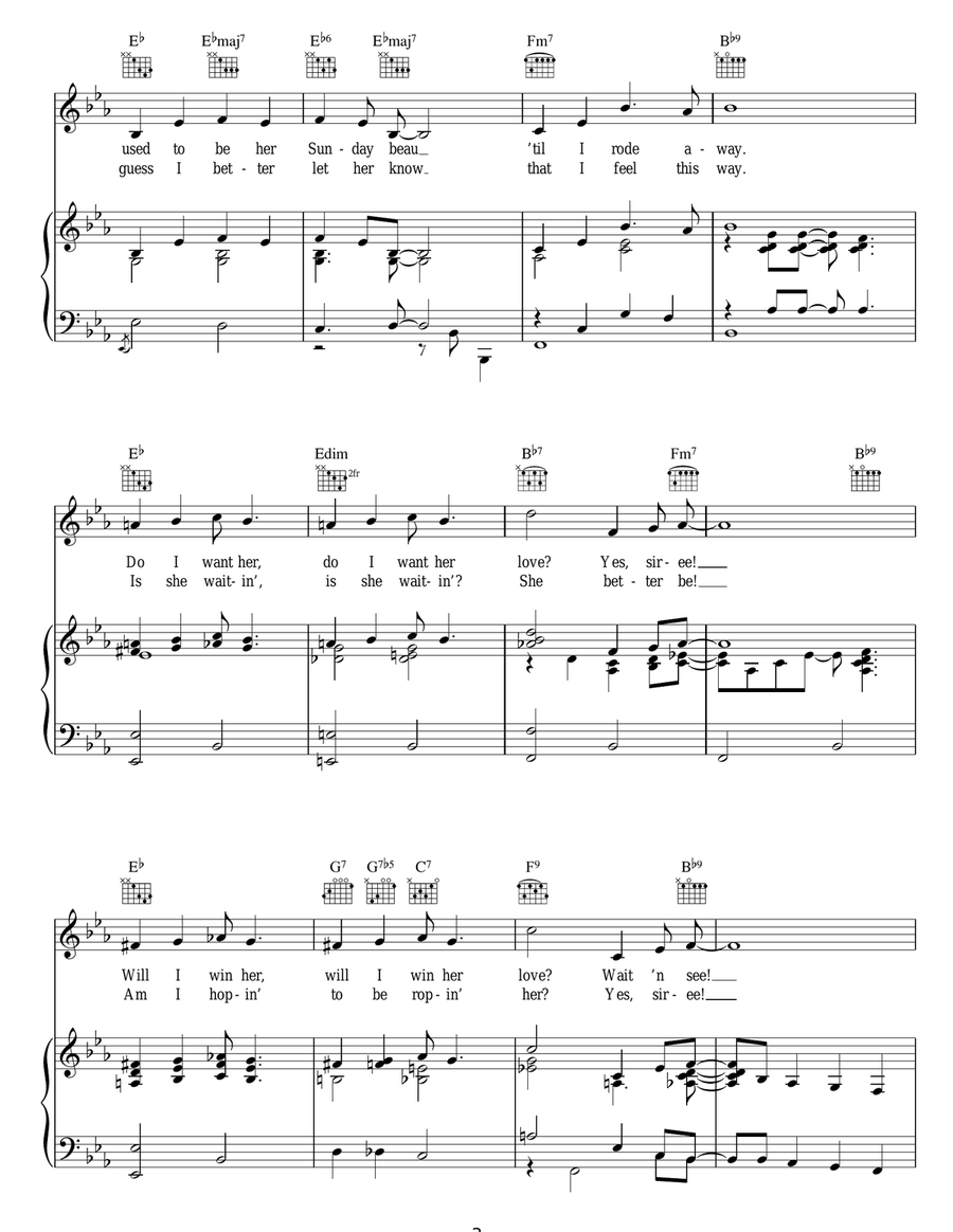 A Gal In Calico A Gal In Calico Guitar scores gallery preview page 3