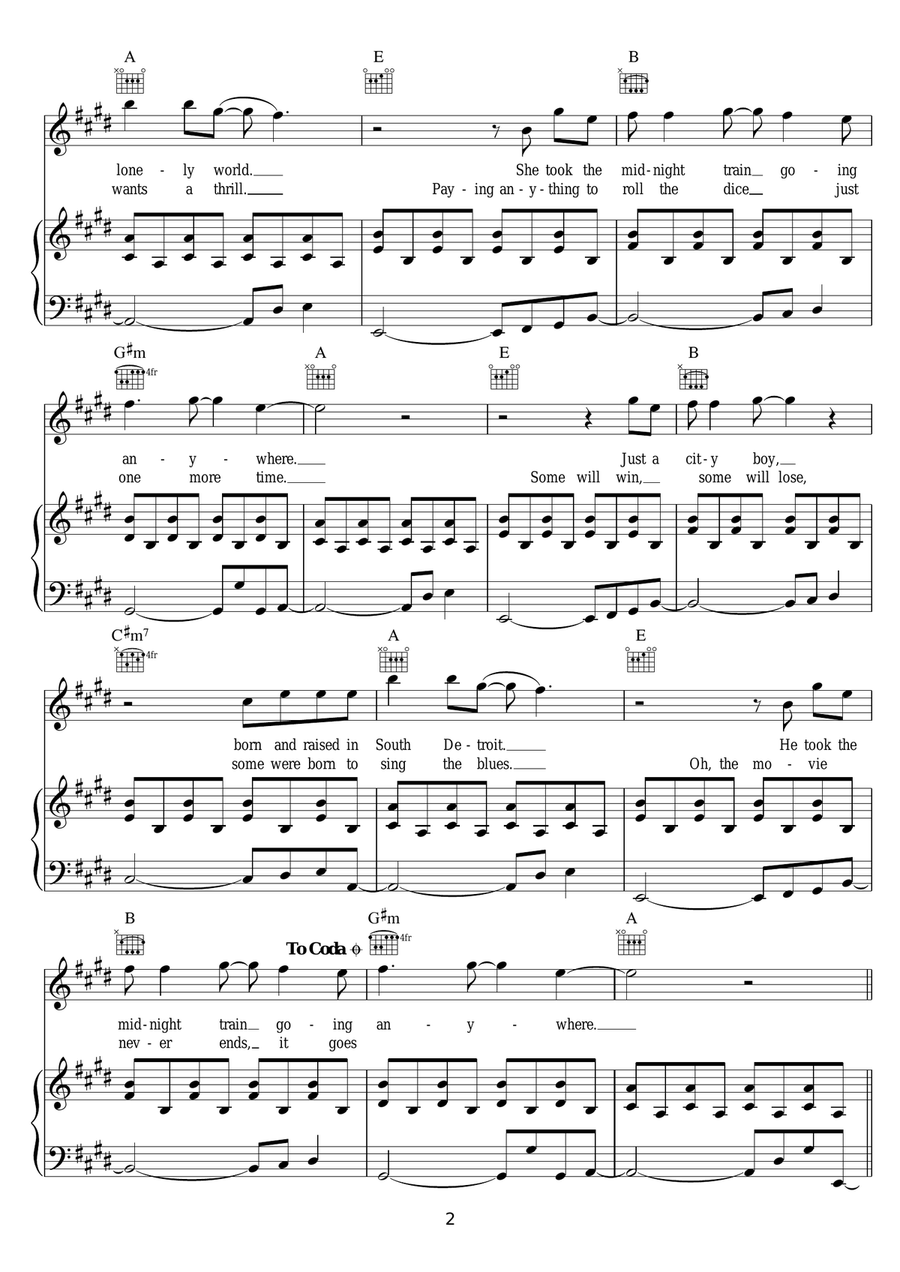Don't Stop Believin' Don't Stop Believin' Guitar scores gallery preview page 2