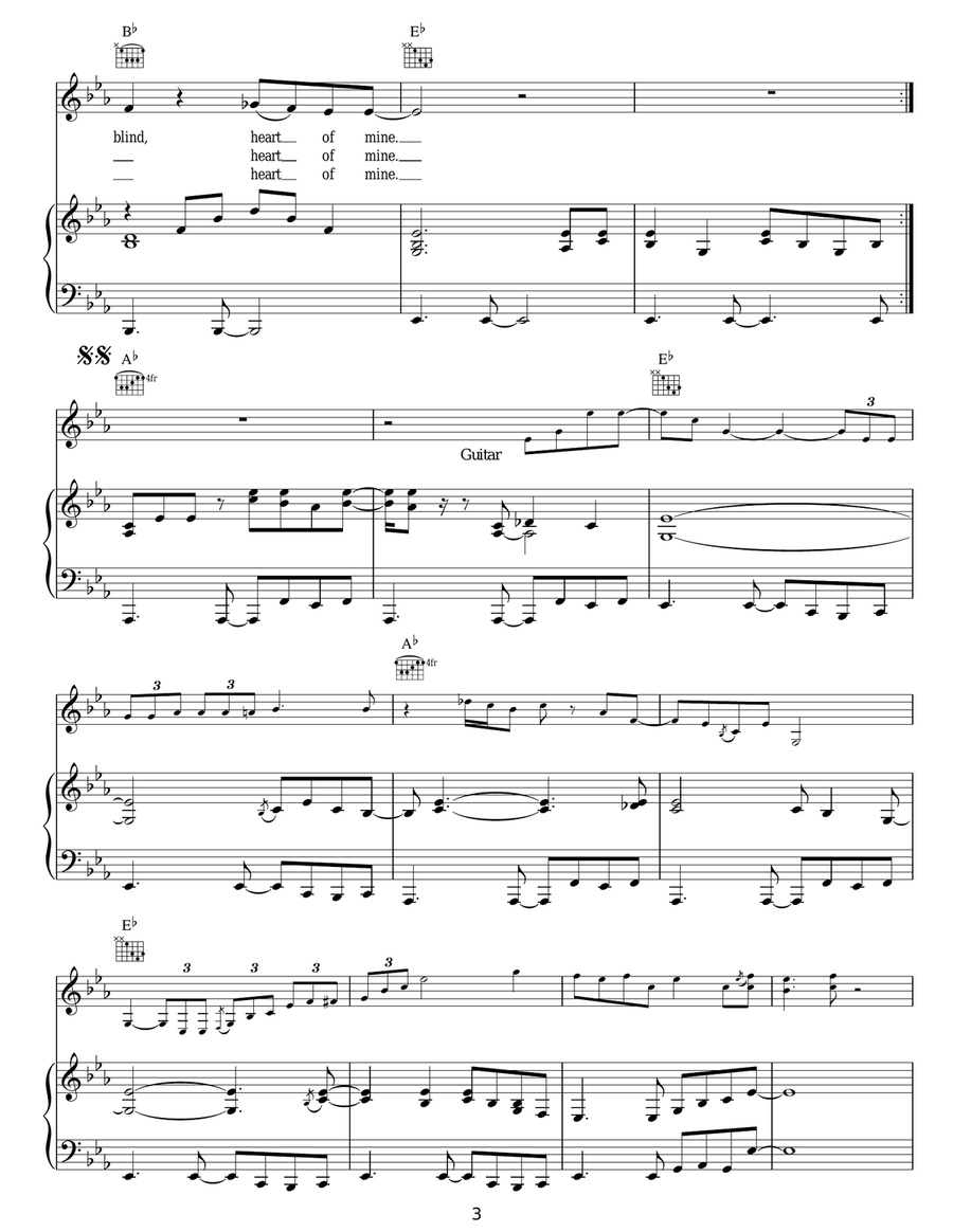 Heart Of Mine Heart Of Mine Acoustic Guitar scores gallery preview page 3