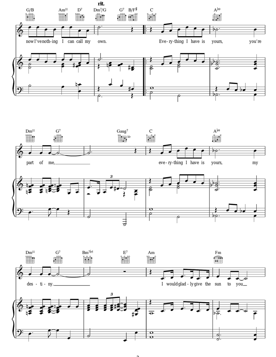 Everything I Have Is Yours Guitar scores gallery preview page 2