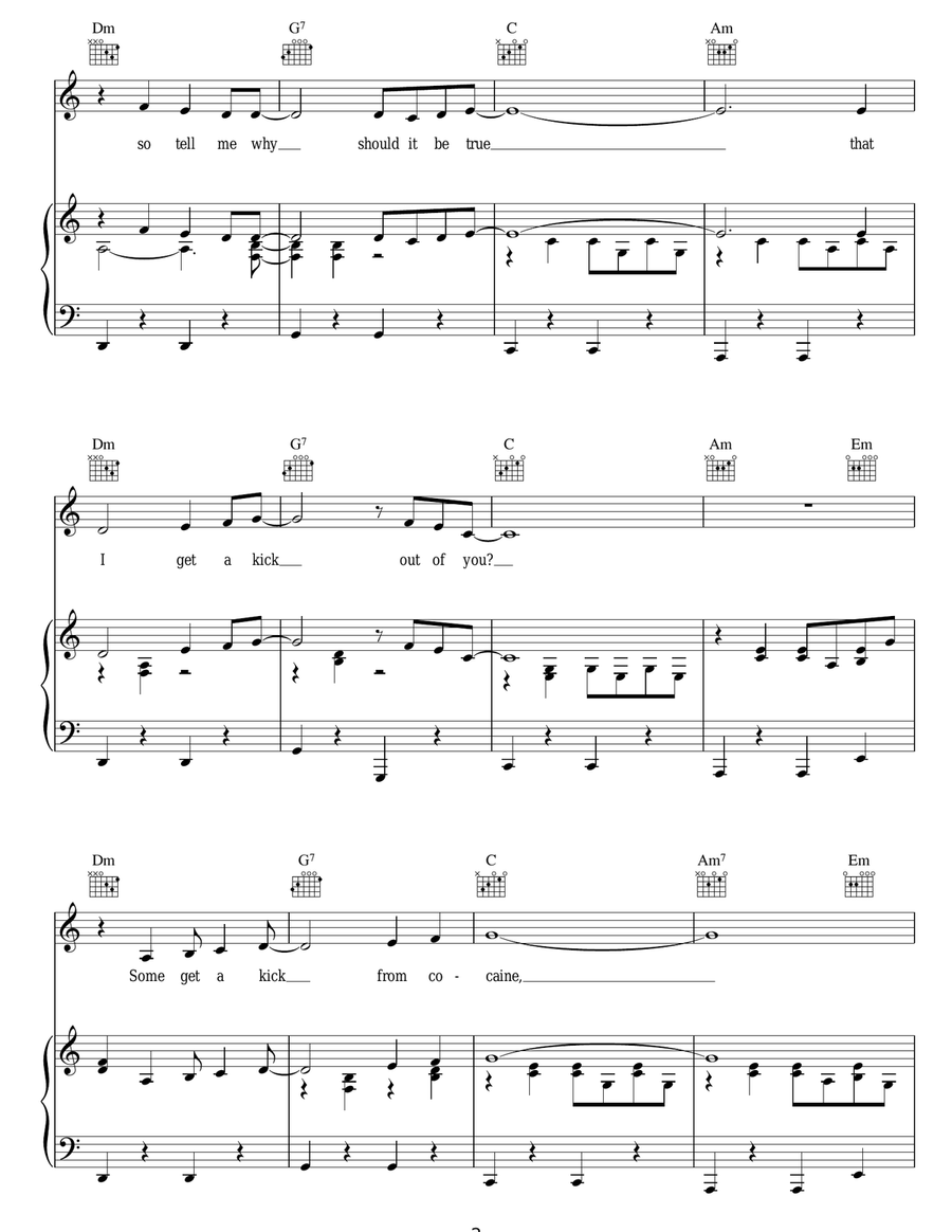 I Get A Kick Out Of You I Get A Kick Out Of You Guitar scores gallery preview page 2