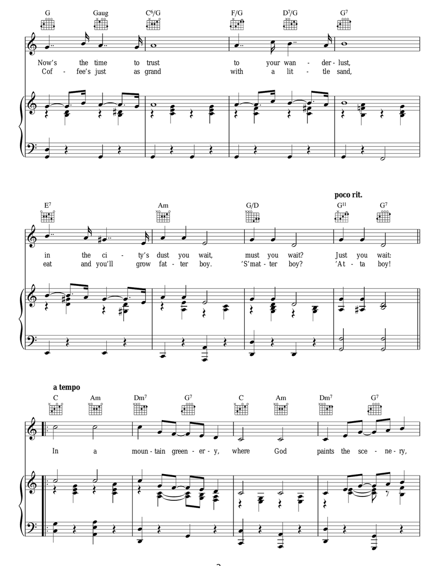 Mountain Greenery Mountain Greenery Guitar scores gallery preview page 2