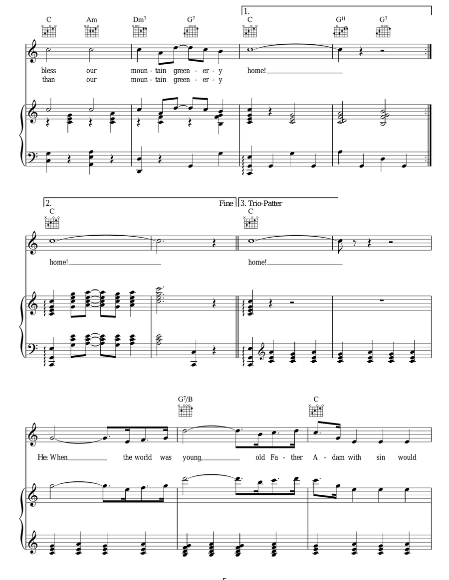 Mountain Greenery Mountain Greenery Guitar scores gallery preview page 5