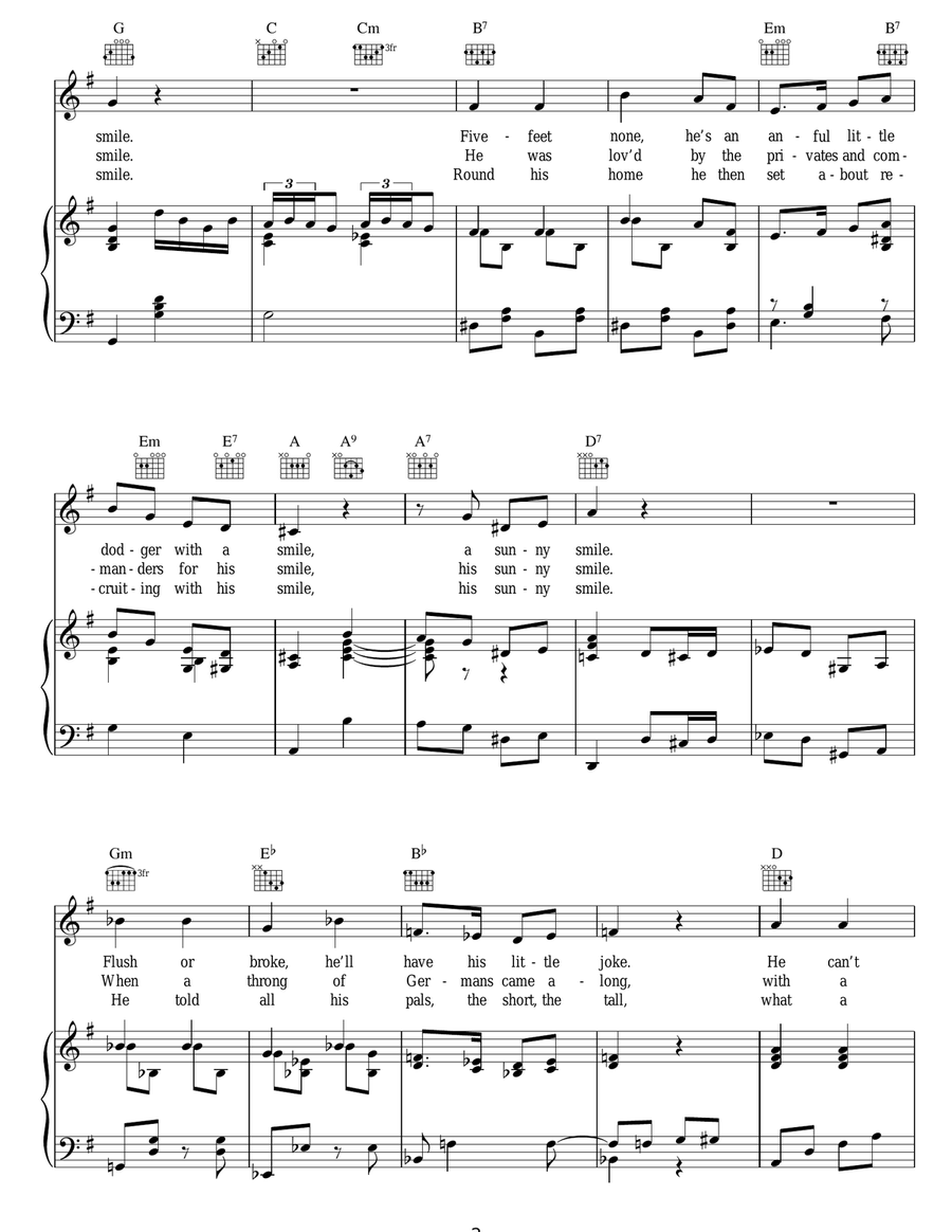 Pack Up Your Troubles (In Your Old Kit Bag) Guitar scores gallery preview page 2