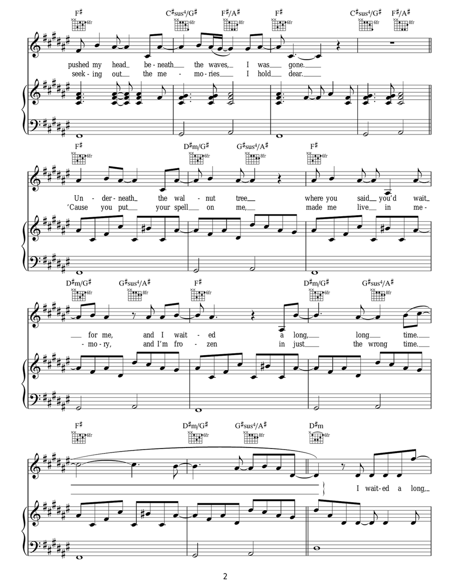 Walnut Tree Walnut Tree Acoustic Guitar scores gallery preview page 2