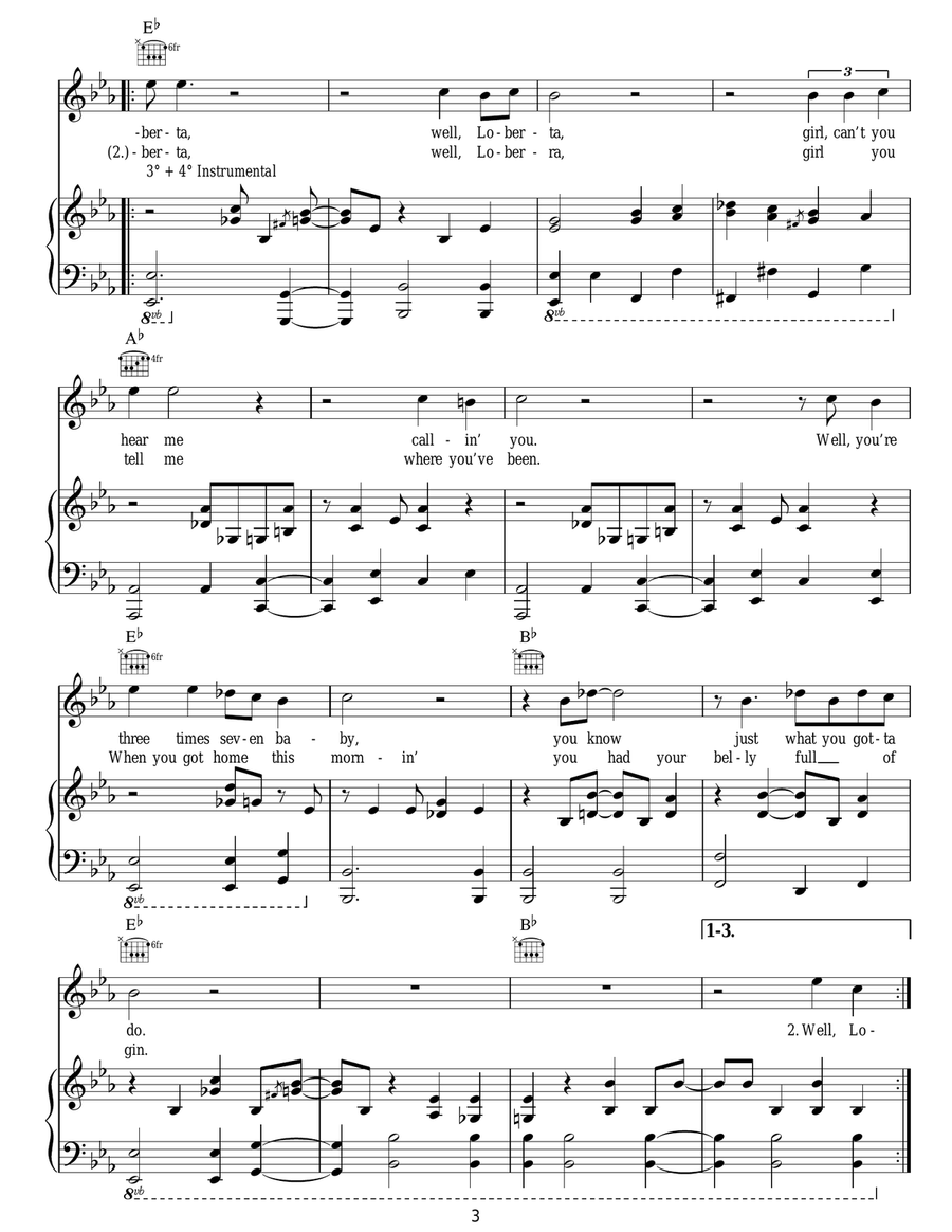 Tipitina Tipitina Guitar scores gallery preview page 3