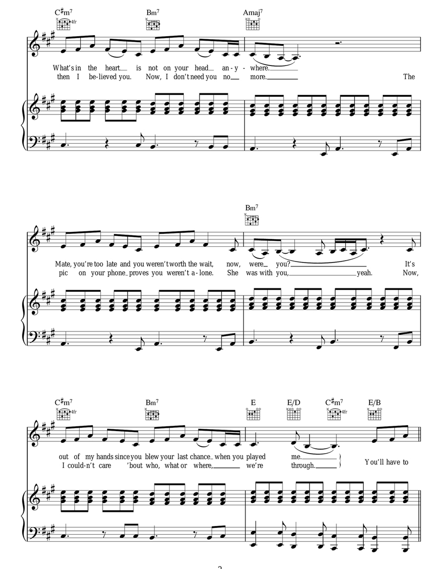 Cry Me Out Cry Me Out Acoustic Guitar scores gallery preview page 2
