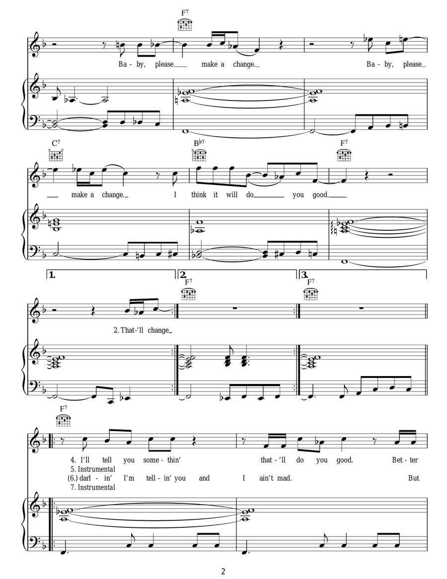 Baby, Please Make A Change Acoustic Guitar scores gallery preview page 2