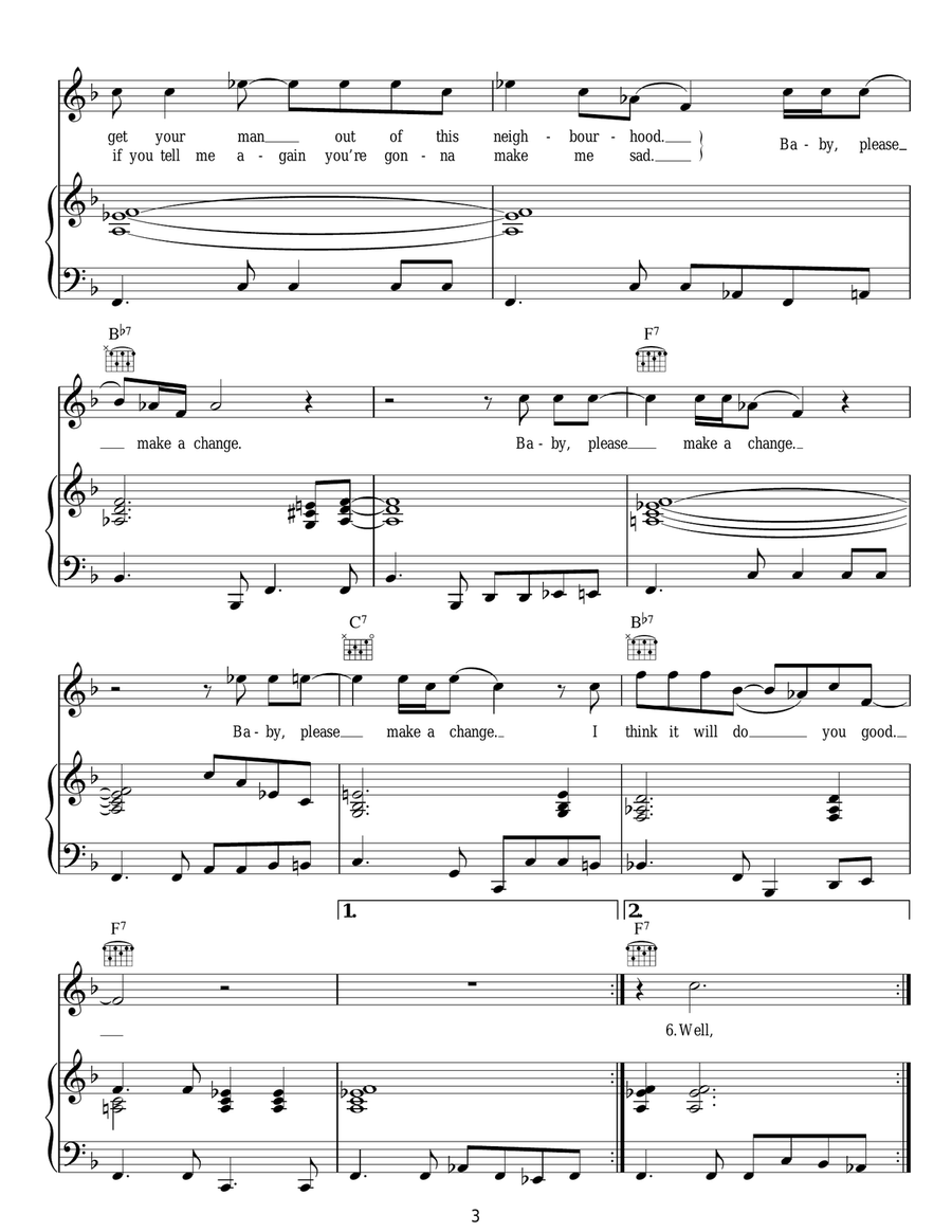 Baby, Please Make A Change Acoustic Guitar scores gallery preview page 3