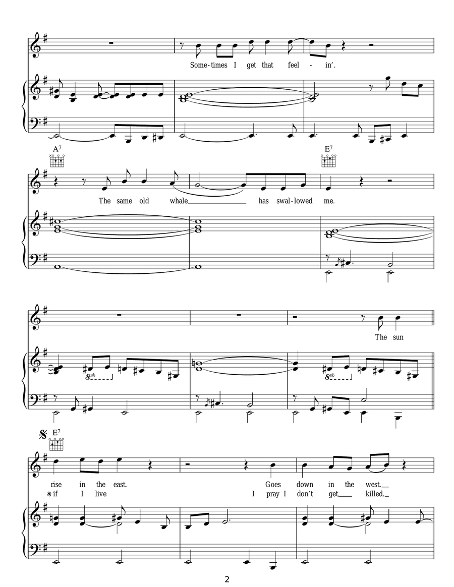 The Whale Has Swallowed Me Guitar scores gallery preview page 2