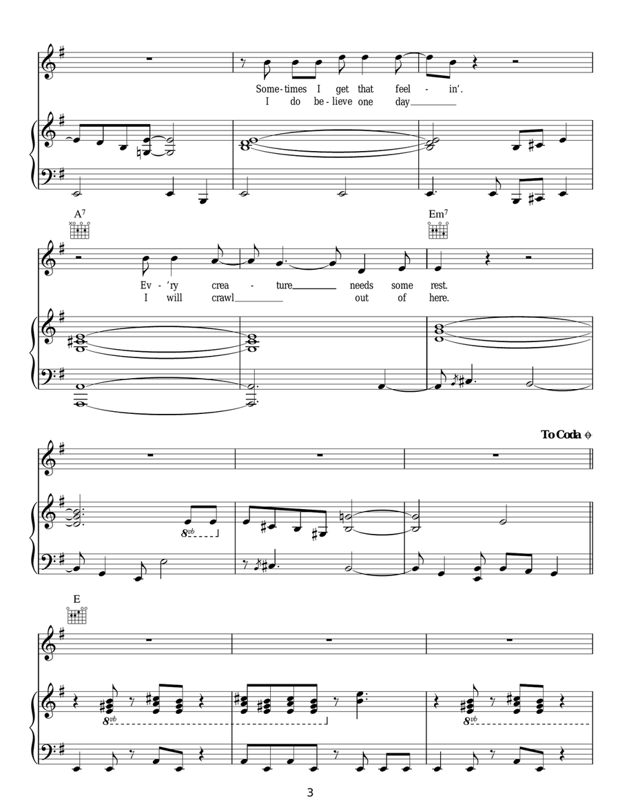 The Whale Has Swallowed Me Guitar scores gallery preview page 3