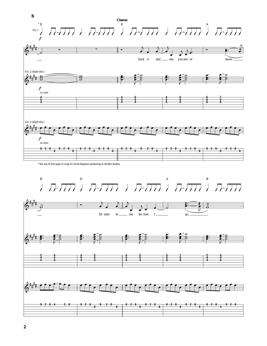 Suck It And See Suck It And See Acoustic Guitar scores gallery preview page 2
